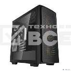Компьютерный корпус Deepcool CK560 без БП, боковое окно (закаленное стекло), 3xARGB LED 120мм вентилятора спереди и 1x140мм вентилятор сзади, черный, ATX, фото4