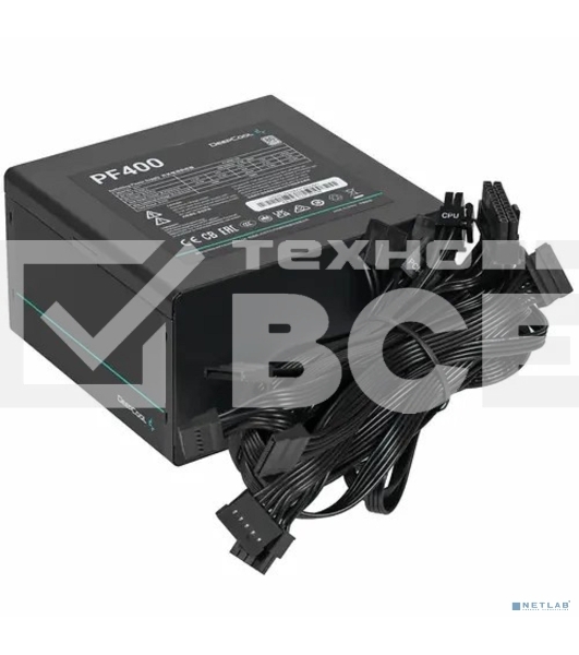Блок питания Deepcool / GamerStorm PF400, 400Вт, 80 PLUS, 120мм, черный