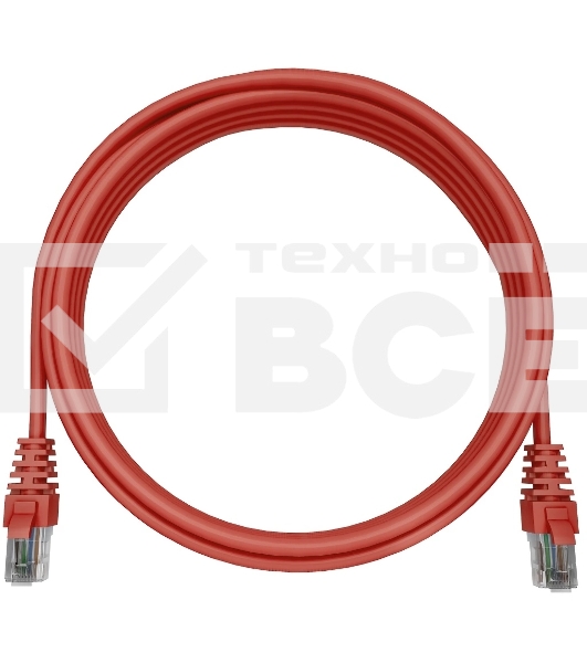 Патч-корд NTSS NTSS-PC-UTP-RJ45-5e-0.15-LSZH-RD NTSS-PC-UTP-RJ45-5E-0.15-LSZH UTP RJ-45 вил.-вилка RJ-45 кат.5E 0.15м красный LSZH (уп.:1шт)