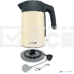 Чайник Bosch TWK7L467, 1.7л, 2400 Вт., нерж.сталь, покрытая эмалью, бежевый, шкала уровня воды, фото3