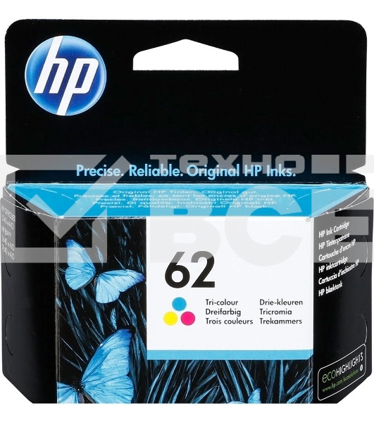 Картридж струйный HP 62 C2P06AE многоцветный (165стр.) для HP OJ 200