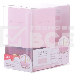 Точилка для карандашей механическая Deli ER10604 Macaron 1 отверстие пластик ассорти