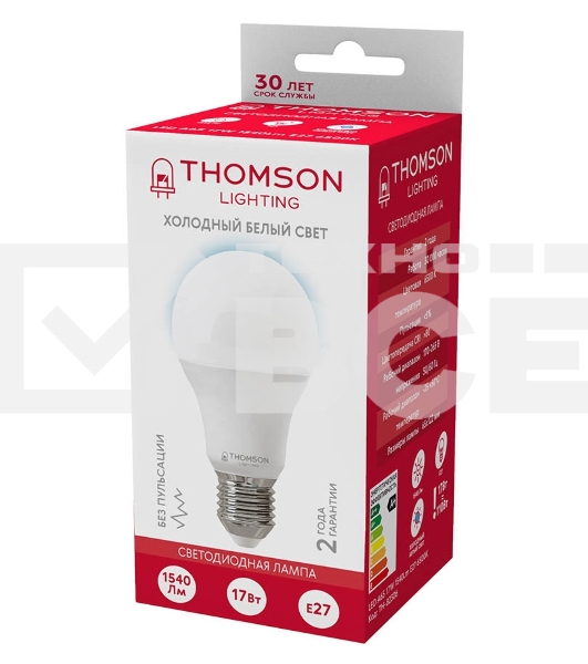 Лампа LED Thomson E27, груша, 17Вт, 6500К, белый холодный, TH-B2306, 1 шт.
