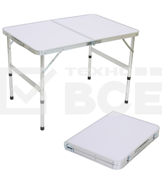 Ecos Стол складной TD-02 (90*60*60 cм) алюминий + мдф