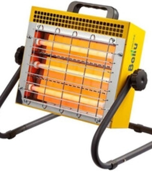 Обогреватель инфракрасный Ballu BIH-LM-1.5-R желтый, кварцевый, 1500 Вт, 25 м2