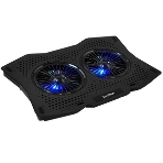 Подставка для ноутбука Digma D-NCP180-2x110 18' 410x280x34мм 20дБ 2xUSB 2x 110ммFAN 700г пластик ABS черный, фото3