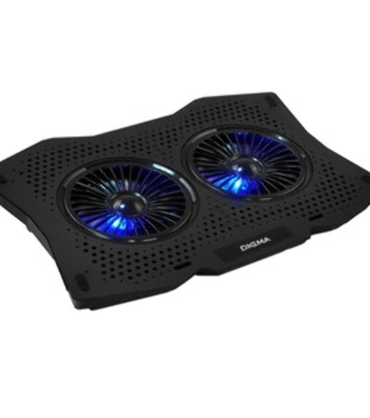 Подставка для ноутбука Digma D-NCP180-2x110 18' 410x280x34мм 20дБ 2xUSB 2x 110ммFAN 700г пластик ABS черный