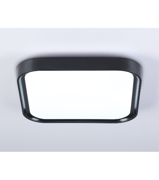 Потолочный светодиодный светильник Ambrella light FZ1268 BK черный 27W 5000K 350*350*60 (Без ПДУ)