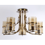 Светильник Ambrella light TR3222/5 GD/TI золото/янтарь E27*5 max 40W D540*300, фото 1