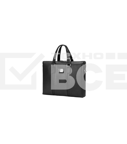 Сумка для ноутбука Сумка Continent CM-142 Black {полиэстр/эко кожа, черная 15.6
