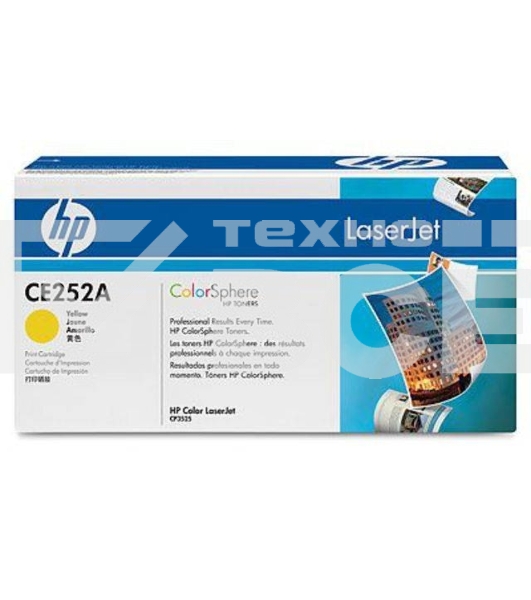 Картридж лазерный HP CE252A желтый для CLJ CM3530/CP3525 7000стр.
