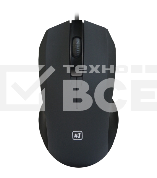 Мышь проводная Defender MM-310 черный, 1000 dpi, USB, кнопки - 3