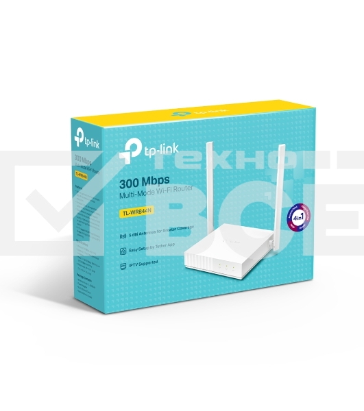 Роутер беспроводной TP-Link TL-WR844N N300 10/100BASE-TX белый