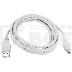 Кабель USB (шт. mini USB - шт. USB A) 1.8 метра, серый REXANT, фото2