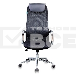 Кресло руководителя Бюрократ KB-9N/BLACK черный TW-01 TW-11 сетка крестовина хром, фото6