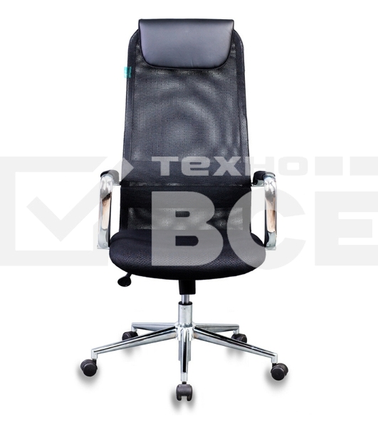 Кресло руководителя Бюрократ KB-9N/BLACK черный TW-01 TW-11 сетка крестовина хром