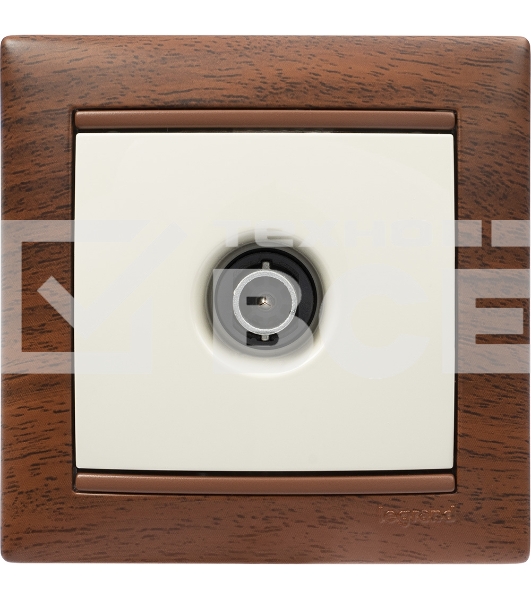 Розетка телевизионная Legrand 774329 TV Valena звезда 1,5Дб 2400МГц (слоновая кость)