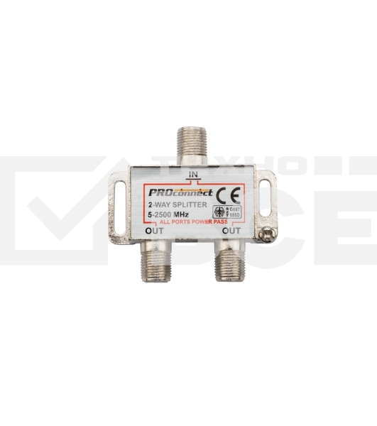 Делитель  (FD-2515) ТВ  х 2 под F разъём 2500 СПУТНИК   PROCONNECT