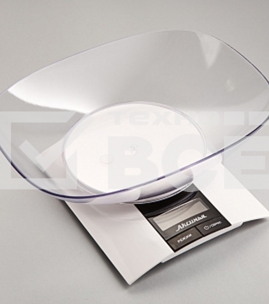 Весы кухонные электронные АКСИНЬЯ КС-6505 белый: 3кг (12)