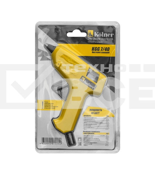 Клеевой пистолет KOLNER KGG 7/40