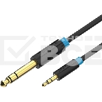 Кабель Vention аудио Jack 6,5 mm M/ 3,5 M - 1,5м BABBG, фото2