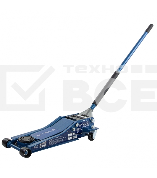 Домкрат гидравлический подкатной STELS 51136, быстрый подъем 3т low profile quick lift 75-515мм про