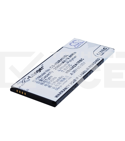 Аккумулятор CameronSino CS-HUR410SL HB4342A1RBC для Huawei Ascend Y5 2, Honor 53.8V / 2580mAh / 9.80Wh