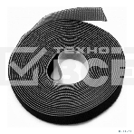 Лента (липучка) Hyperline WASNR-5x9-BK в рулоне, ширина 9 мм, длина 5 м, черная, фото2