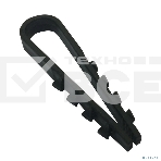 Дюбель-хомут Fortisflex (нейлон) ДХ 5-10 (ч) (100 шт.), фото 1