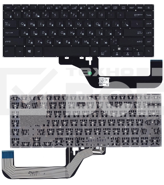 Клавиатура для ноутбука Asus VivoBook 15 X505 черная