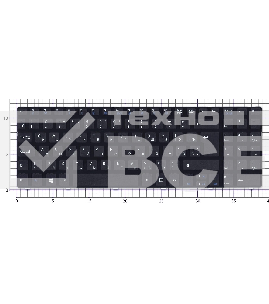 Клавиатура для ноутбука MSI CR640 CX640, черная c рамкой, большой (вертикальный) Enter