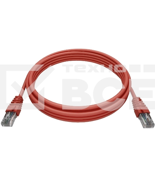 Патч-корд NTSS NTSS-PC-UTP-RJ45-5e-0.15-LSZH-RD NTSS-PC-UTP-RJ45-5E-0.15-LSZH UTP RJ-45 вил.-вилка RJ-45 кат.5E 0.15м красный LSZH (уп.:1шт)
