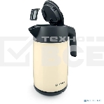 Чайник Bosch TWK7L467, 1.7л, 2400 Вт., нерж.сталь, покрытая эмалью, бежевый, шкала уровня воды, фото14