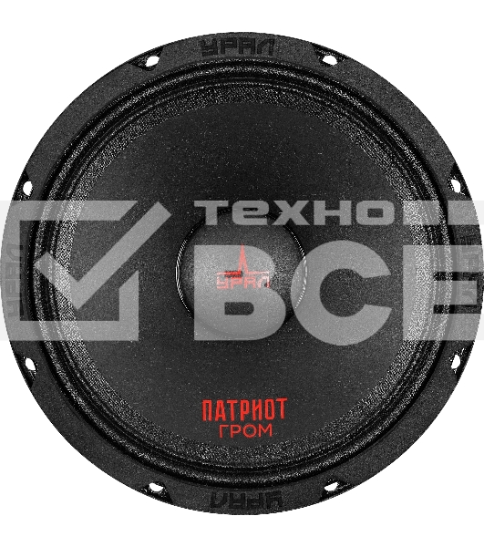 Колонки автомобильные Ural АС-ПТ165.2 ГРОМ (без решетки) 600Вт 99.7дБ 4Ом 16.5см (6 1/2дюйм) (ком.:1кол.) широкополосные однополосные