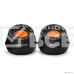 Акустическая система 2.0 ExeGate EX287060RUS Disco 130 (питание USB, 2х3Вт (6 Вт RMS), 100-20000Гц, черный/оранжевый), фото3