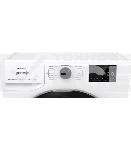 Стиральная машина Gorenje WPNEI82SBSWIFI/C белая, загрузка фронтальная 8кг, 1200 об/мин., класс: A+++