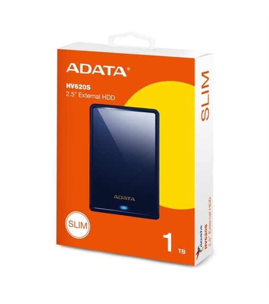 Внешний HDD 2.5' ADATA HV620S, 1TB, USB 3.2 Gen 1 Type-A, 5400 rpm, темно-синий