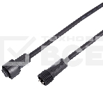 Удлинитель (шнур) Neon-night для подключения уличных гирлянд 1м черный ПВХ, фото 1