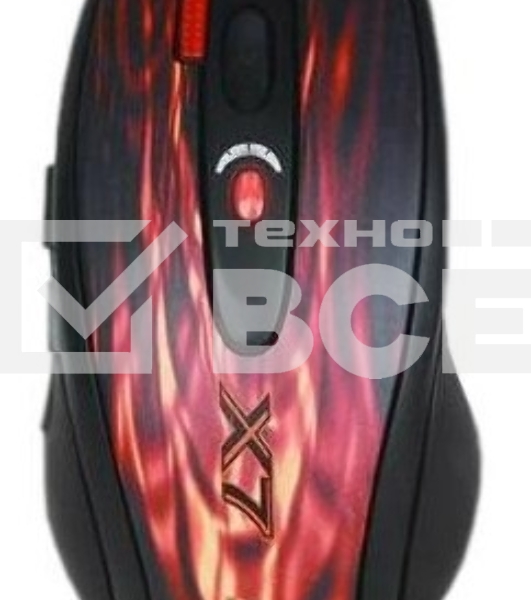 Мышь проводная A4Tech XL-750BK черный/красный, 3600 dpi, USB, кнопки - 7