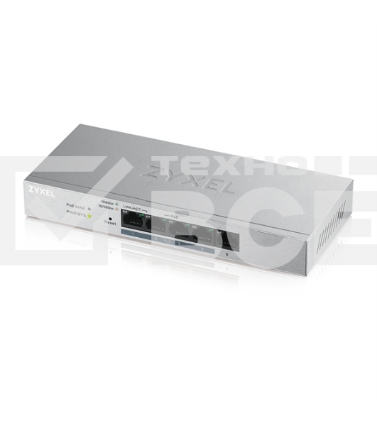 Коммутатор Zyxel GS1200-5HPv2-EU0101F 5G 4PoE+ 60W управляемый