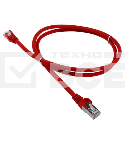 Патч-корд LANMASTER LSZH FTP кат.5e, 3.0 м, красный