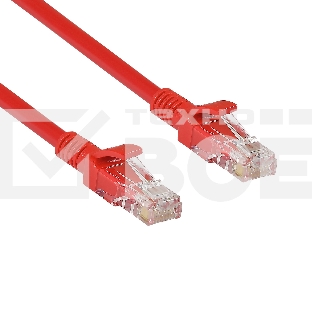Патч-корд ExeGate UTP-RJ45-RJ45-C6-2M-RD, UTP, cat.6, 2м, красный