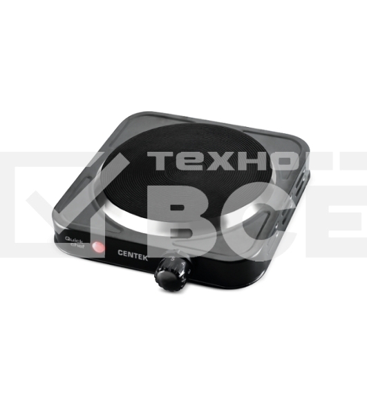 Плитка электрическая Centek CT-1506 черный, 1конф ЧУГУН 155мм, 1000Вт, индикатор работы