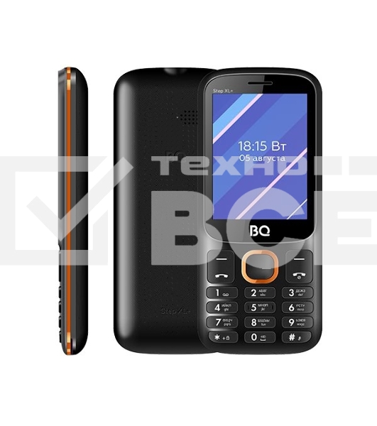 Мобильный телефон BQ 2820 Step XL+ черный/синий