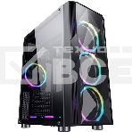 Компьютерный корпус Aerocool / Formula F-3401 (V1) черный без БП ATX 3x120mm 2xUSB2.0 1xUSB3.0 audio bott PSU, фото 1