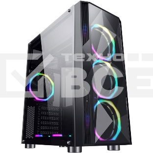 Компьютерный корпус Aerocool / Formula F-3401 (V1) черный без БП ATX 3x120mm 2xUSB2.0 1xUSB3.0 audio bott PSU