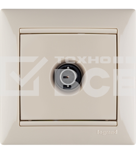 Розетка телевизионная Legrand 774329 TV Valena звезда 1,5Дб 2400МГц (слоновая кость)