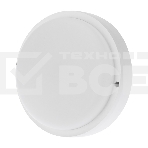 Светильник светодиодный пылевлагозащищенный Rexant ЖКХ-01 круг 18 Вт 1800 Лм IP65 174 мм 6500 K с микроволновым датчиком движения, фото 1