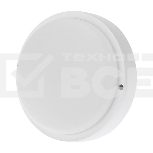 Светильник светодиодный пылевлагозащищенный Rexant ЖКХ-01 круг 18 Вт 1800 Лм IP65 174 мм 6500 K с микроволновым датчиком движения