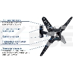 Кронштейн KROMAX OPTIMA-413 black 20